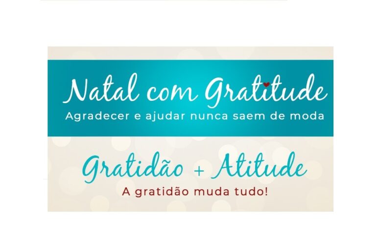 Conheça nossa campanha de Natal e celebre com a gente a gratidão